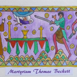 Image of the martyrdom of Thomas Becket