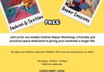 Pictures of clothes being reused