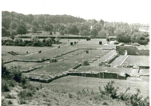 Abbey ruins in 1978