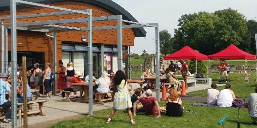 People outside Chestnut Kiosk