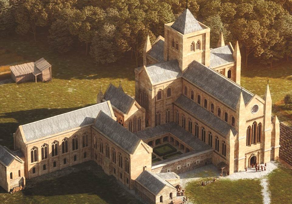 3D impression of how the abbey may have looked